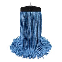 LEADER COTTON 4-PLY LOOSE TWIST CUT END WET MOPS 24oz Blue Kwik twist mop 