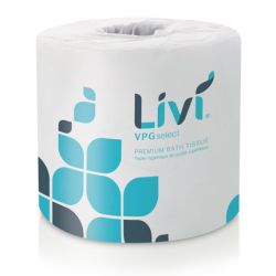 SOLARIS PAPER® LIVI® VPG SELECT TOILET TISSUE 2/ply Individually Wrapped Pkd 80 rolls/500 sheets per roll