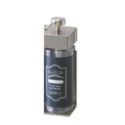 *SOLERA SINGLE CHAMBER CHROME DISPENSER #39134-03 WITH OVAL BOTTLES BEEKMAN...