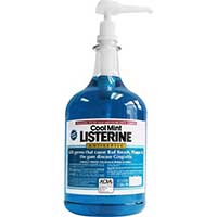 LISTERINE® COOL MINT® BULK ANTISEPTIC MOUTHWASH Packed 1 Gallon Includes Pump