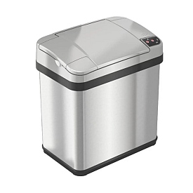 2.5gl STAINLESS WASTE BASKET WITH SENSOR HLS02SS 