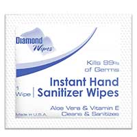 INSTANT HAND SANITIZER WIPES Individually wrapped. Packed 1000. Reg. $39.95, SALE $35.00