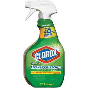 CLOROX® CLEAN-UP® CLEANER WITH BLEACH Cleans and Disinfects - Packed 9 bottles/32 oz