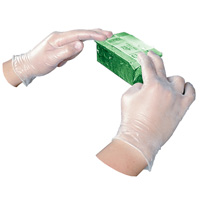 DISPOSABLE VINYL POWDER FREE GENERAL PURPOSE GLOVES XL Packed 100 Clear 