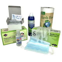 REALTOR STAY SAFE KIT - ITEMS A REALTOR MUST HAVE Masks, gloves, wipes, Microban spray, hand sanitizer gel,towels