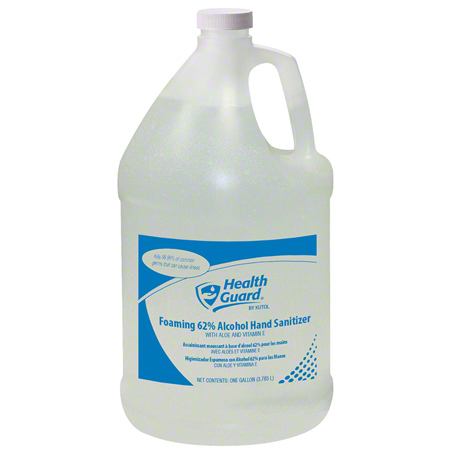 HEALTH GUARD  FOAMING INSTANT HAND SANITIZER 62% ALCOHOL 1 Gallon Refill. For use in foaming dispensers.