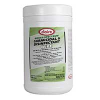 CLAIRE® BROAD SPECTRUM GERMICIDAL & DISINFECTANT WIPE Packed 180 Wipes Lemon Scent