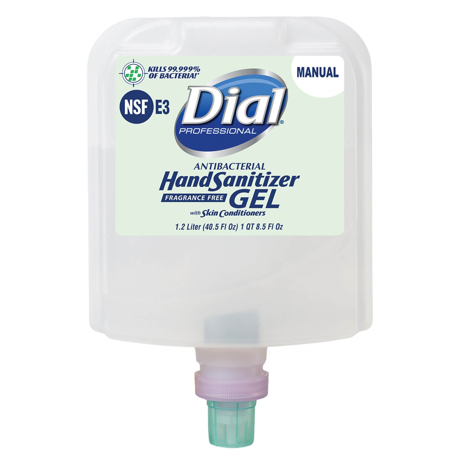 DIAL® 1700 HAND SANITIZER GEL REFILL FOR MANUAL DISPENSER  3/1.2 Liter