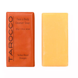 BARONESSA CALI TAROCCO AMENITIES Face & Body Bar Soap, 1oz Orange Paper Wrapped packed 500 per cas