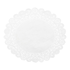 5MLGgoods 250 Pack White Paper Doilies, 4 Inch White Lace Round 250  napperons en papier (4, 250 Pack)