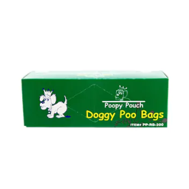 POOPY POUCH UNIVERSAL PET WASTE DISPOSAL BAGS Packed 10 cartons/200 bags per carton