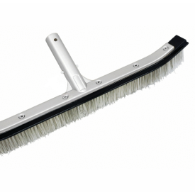 STAINLESS STEEL/NYLON  CURVED POOL BRUSH 18" #RAI-40-2058/PSL-40-0113 (1) PN:16291...