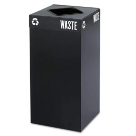 31 GALLON STEEL TRASH CONTAINER
