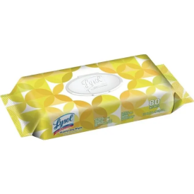 LYSOL® DISINFECTING WIPES LEMON & LIME BLOSSOM SCENT Packed: 6 packs of 80 wipes 