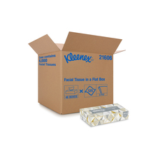 KLEENEX&reg; FLAT BOX FACIAL TISSUE