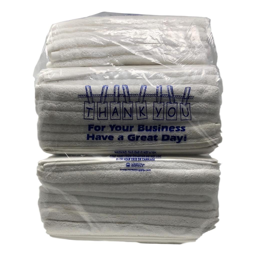 FLUFF & FOLD PLASTIC BAGS  Medium 7.5"x15.75"x30" 