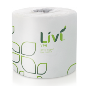SOLARIS PAPER® LIVI® VPG TOILET TISSUE 2/ply Individually Wrapped Pkd 96 rolls/500 sheets per roll