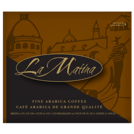 LA MATINA COFFEE IN READY-TO- USE  FILTER POUCHES - 4 CUP La Matina Ricco Caffeinated Packed 150