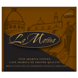 LA MATINA COFFEE IN READY-TO- USE FILTER POUCHES - 4 CUP La Matina Ricco Caffeinated Packed 150