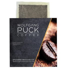 WOLFGANG PUCK'S® COFFEE IN 4 CUP FILTER POUCHES Signature, Caffeinated