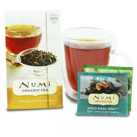 NUMI TEA CARDS 100 cards containing 2 tea bags (Aged Early Grey & Moroccan Mint...