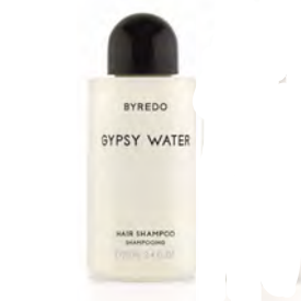 BYRE-SHAM07 SHAMPOO  2.5oz, BYREDO GYPSY WATER (100) PN:18910  Packaging made biodegradable...