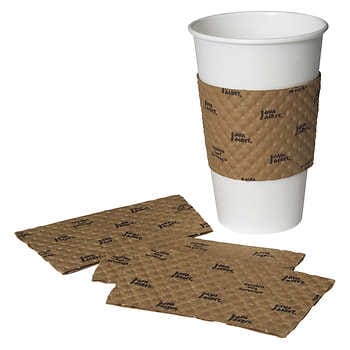 JAVA JACKET HOT BEVERAGE SLEEVES Fits 12-20 oz Cups. Packed 500.