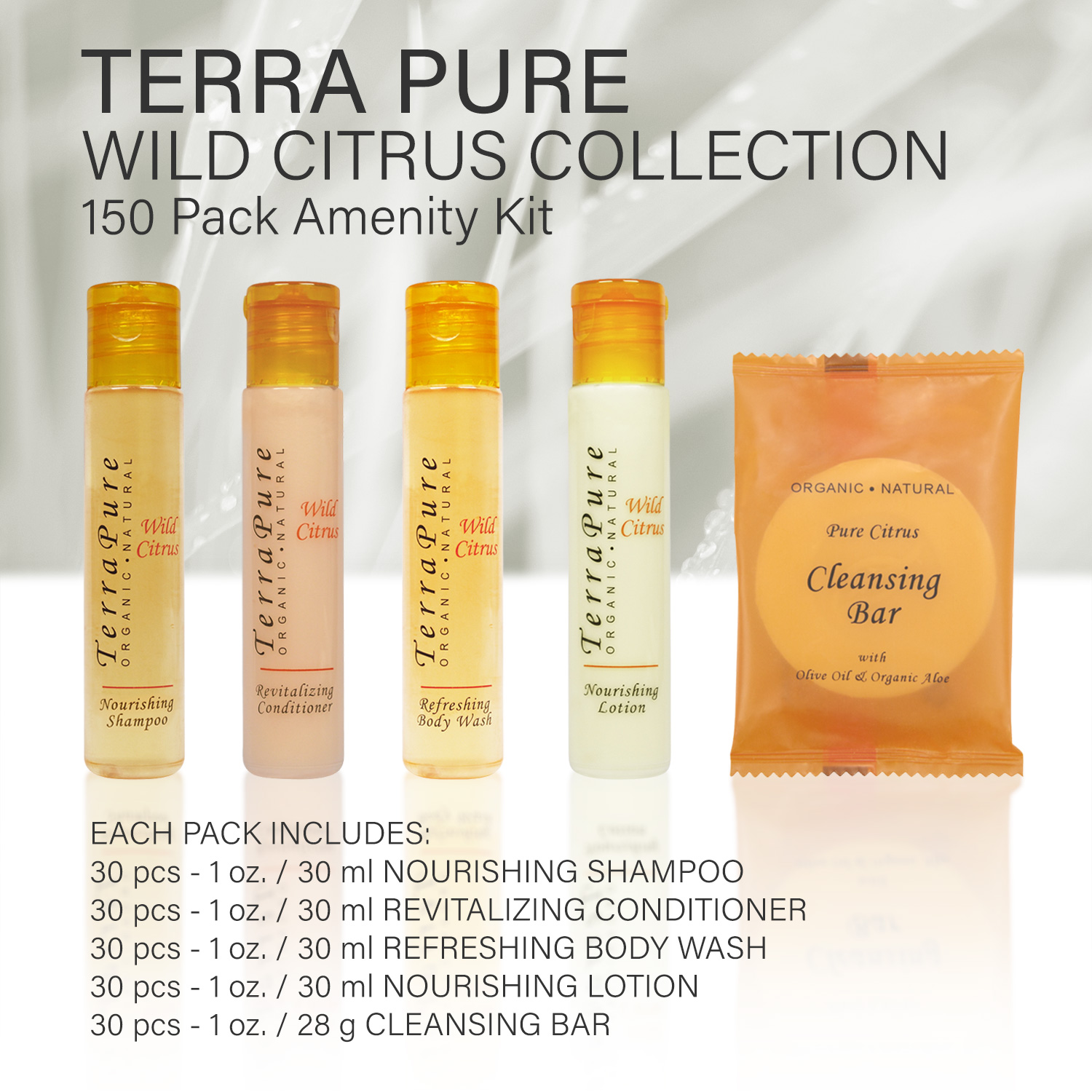 TERRA PURE 30ea AMENITY KIT ORGANIC KIT