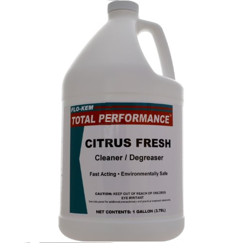 FLO-KEM TOTAL PERFORMANCE CITRUS FRESH CLEANER/DEGREASER CONCENTR 1 gallon bottle 