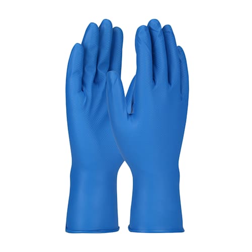NITRILE EXTRA THICK BLUE POWDER FREE GLOVES Small - 100 per box 