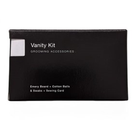 RSA UNIVERSAL ACCESSORIES BLACK & WHITE Vanity & Sewing Kit, boxed