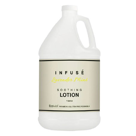 ACQUAVERA/ECOWELL TRUE GALLON REFILL INFUSÉ LAVENDER MINT Soothing Body Lotion 1 Gallon Bottle