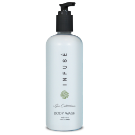 ACQUAVERA PUMP BOTTLE SYSTEM INFUSÉ WHITE TEA & COCONUT Spa Collection Body Wash Pkd 12/13.5 OZ Pump Bottles
