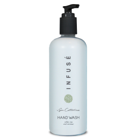 ACQUAVERA PUMP BOTTLE SYSTEM INFUSÉ WHITE TEA & COCONUT Spa Collection Hand Wash Pkd 12/13.5 OZ Pump Bottles