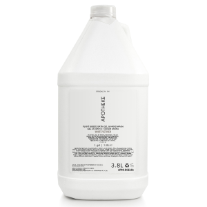 APOTHEKE WHITE VETIVER AMENITIES Bath Gel Gallon Size 