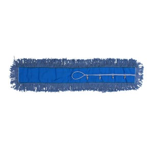 BLUE 4/PLY COTTON DUST MOP SWIVEL SNAP REFILL 5" X 48" 