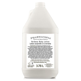 PHARMACOPIA VERBENA BODY LOTION BULK GALLON SIZE Packed: 1 gallon 