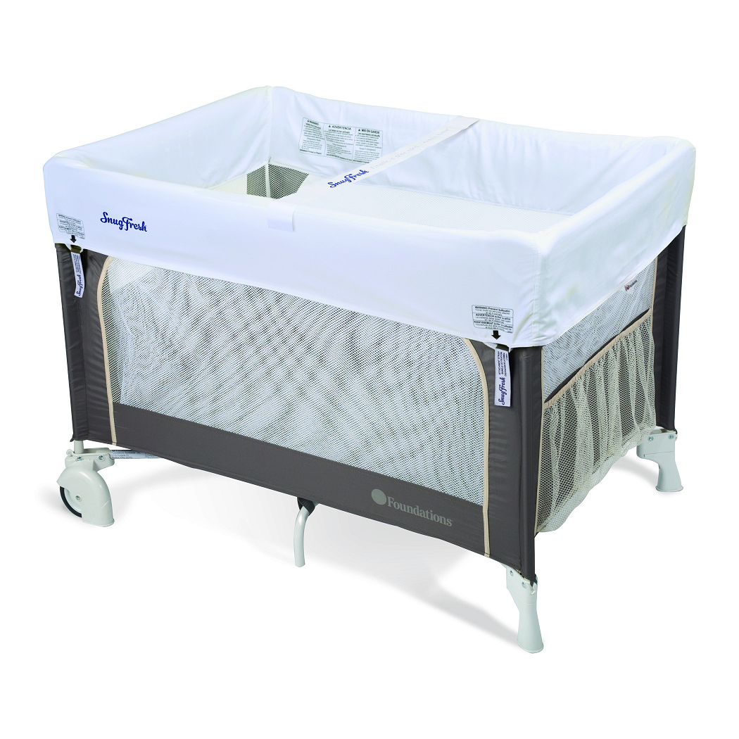 SNUGFRESH ELITE  PORTABLE CRIB/TRAVEL YARD WITH SNUGFRESH COVER, COLOR: SAHARA 1" MATTRESS #1556287 40.25 x 28.25 x 32.25 (1/ea) PN:18950 *PLUS FREIGHT CHARGE*