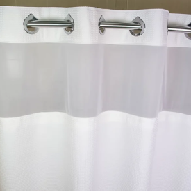 #EZ-EPP77-1-W-WSLN HANG2IT  WHITE BUCKLES ON WHITE HEADER/EMPIRE WAFFLE 72"x77" L/WHITE LT VIEW WINDOW & SNAP AWAY LINER (12) PN:18593