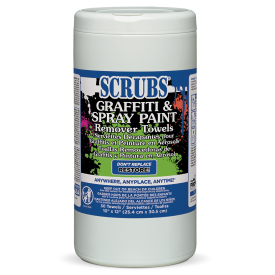 SCRUBS® GRAFFITI & PAINT REMOVER TOWELS 30 towels per container/6 containers per case