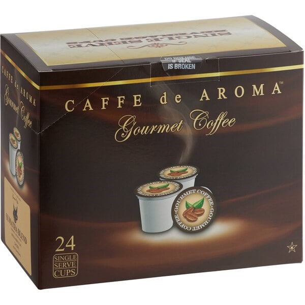 CAFFE DE AROMA COLOMBIAN SUPREME COFFEE K-CUPS Packed 4 boxes of 24 K-Cups