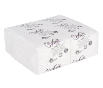 ROSES® LA CREME DINNER NAPKINS White, 1/8 Fold, 15" x 17", Packed 30/100