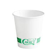 COMPOSTABLE PAPER HOT CUPS  8 oz -  Packed 1000 