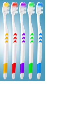 PREMIUM TOOTHBRUSHES INDIVIDUALLY WRAPPED Multi-colored. Medium/soft bristles. Packed 150