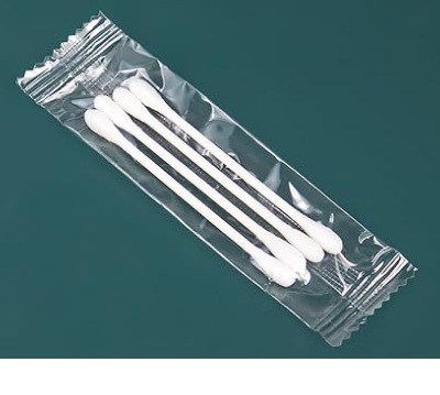 EAR SWABS - WRAPPED 4 PER CLEAR POLY BAG Packed 200 bags per case 